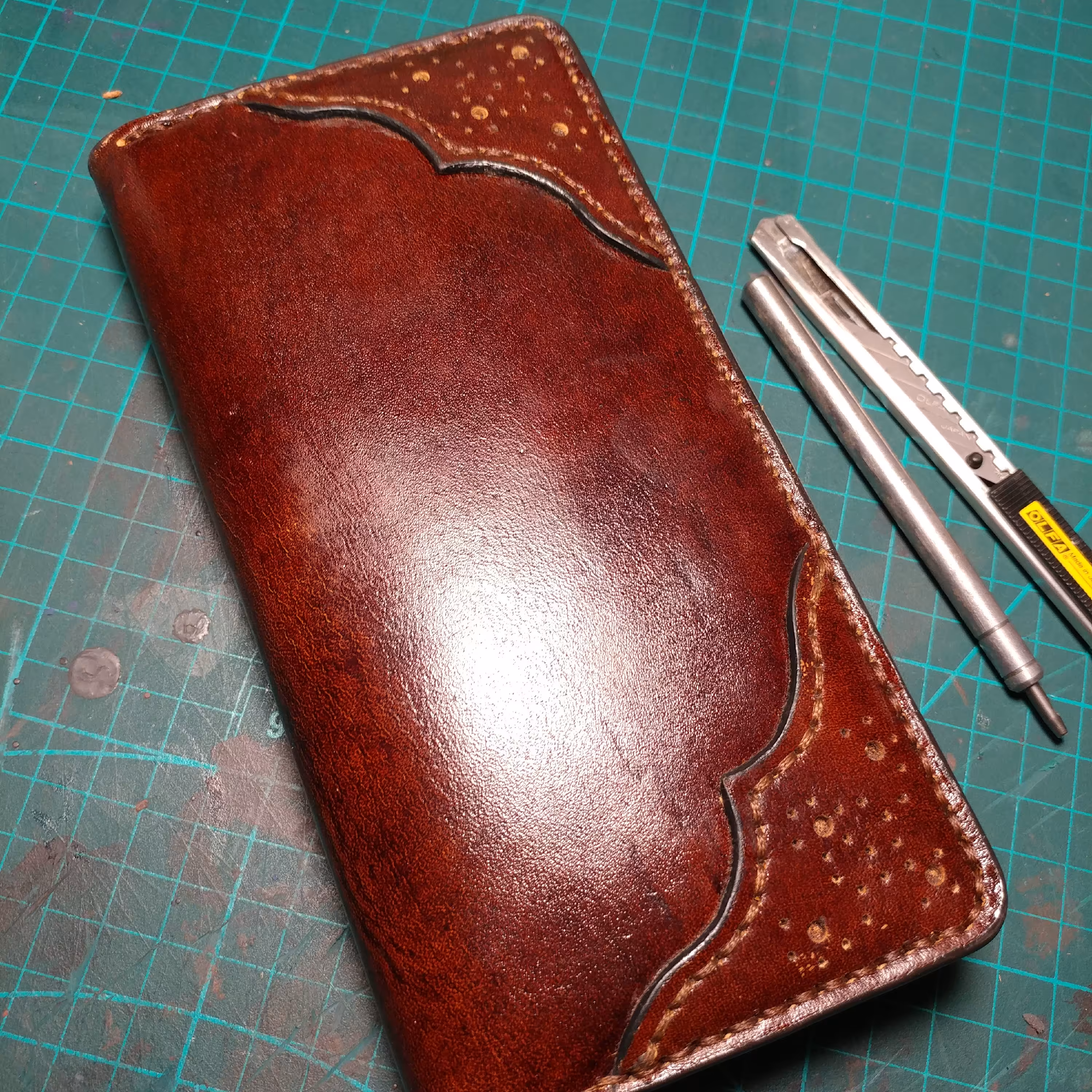 کیف پول چرم کتی سه لت