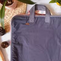 کیسه نان یا سفره نان  سایز  45در45 جنس کتان نخ