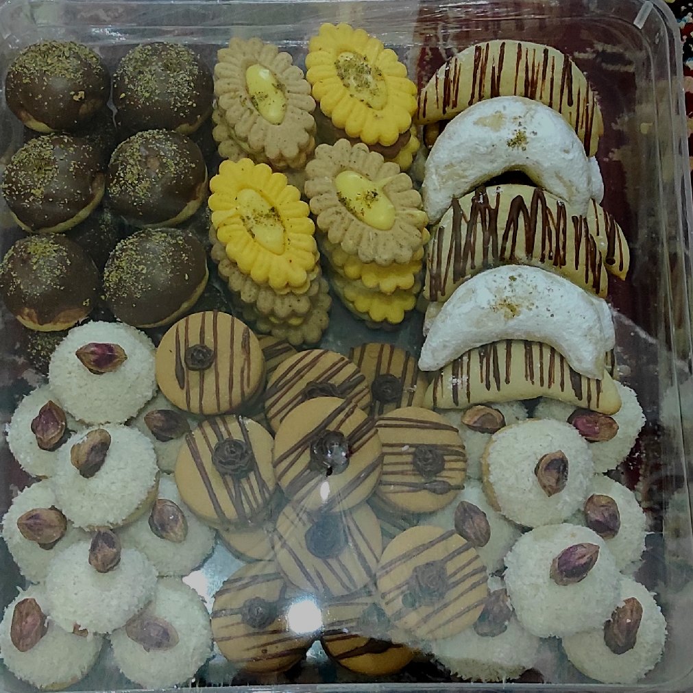 شیرینی خانگی خشک فانتزی مغزدار