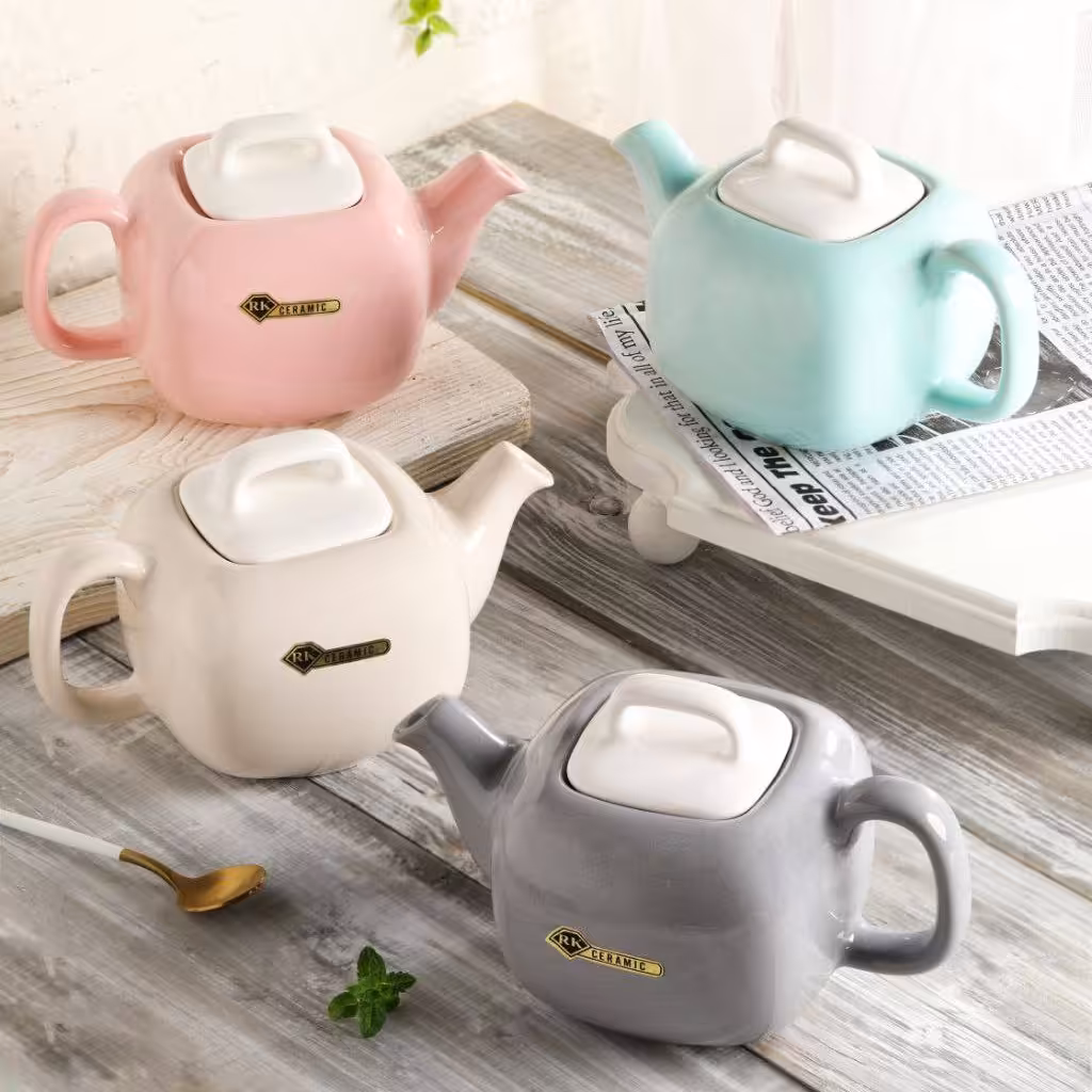 قوری صبحانه فانتزی و رنگی یک لیتری