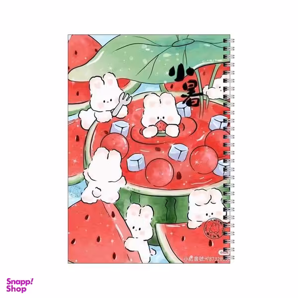 دفتر مشق 50 برگ بامبیلیپ طرح خرگوش و هندونه کد 8092973