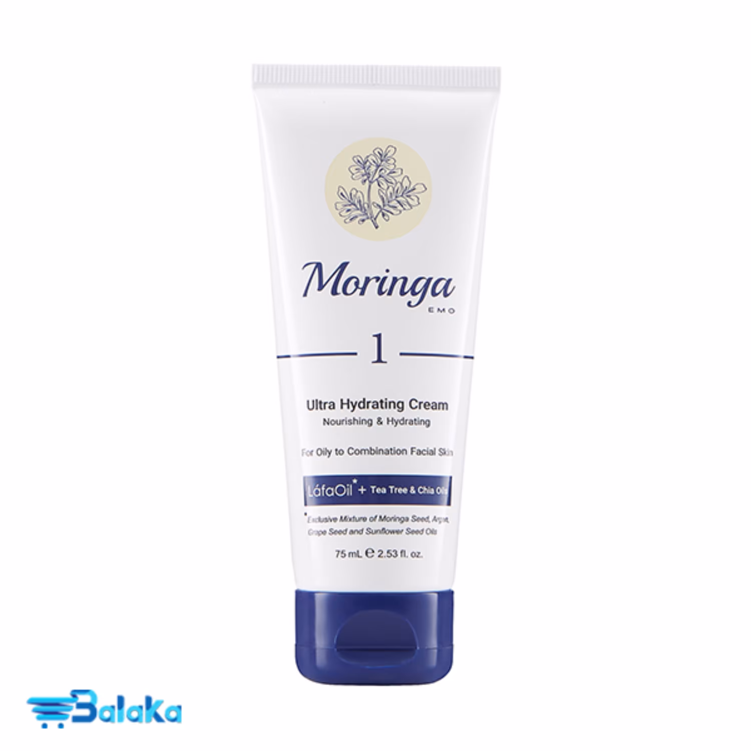 کرم دست و صورت مورینگا شماره 1 مناسب پوست چرب و مختلط حجم 75 میلی لیتر