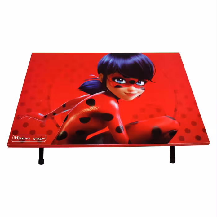 میز تحریر پایه کوتاه میزیمو طرح دختر کفشدوزکی کد 3201