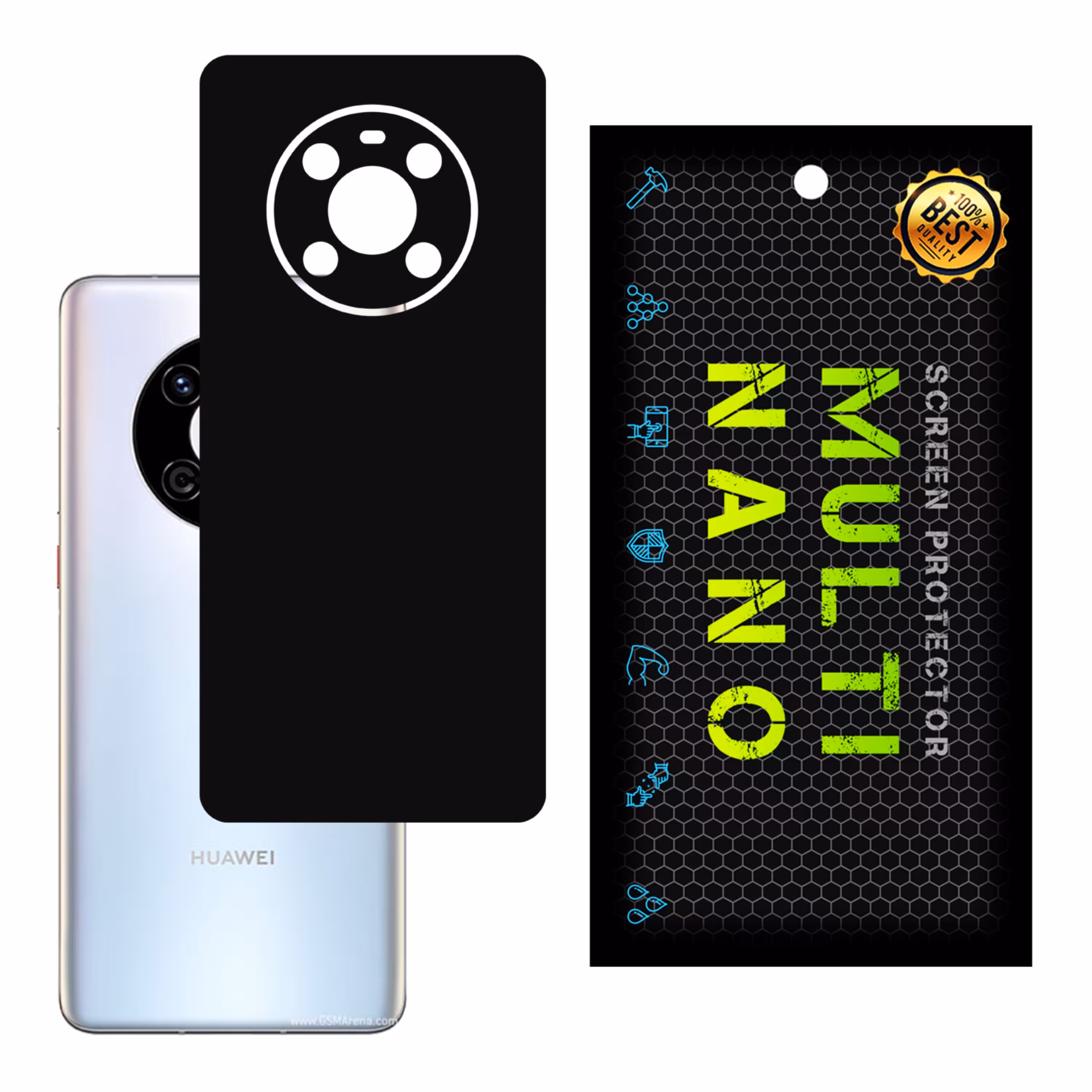 برچسب پوششی MultiNano مدل X-F1M-Black برای پشت موبایل هواوی Mate 40