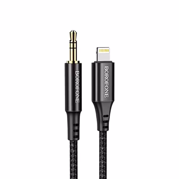 کابل تبدیل لایتنینگ به جک 3.5mm بروفون مدل BL15 طول 1 متر