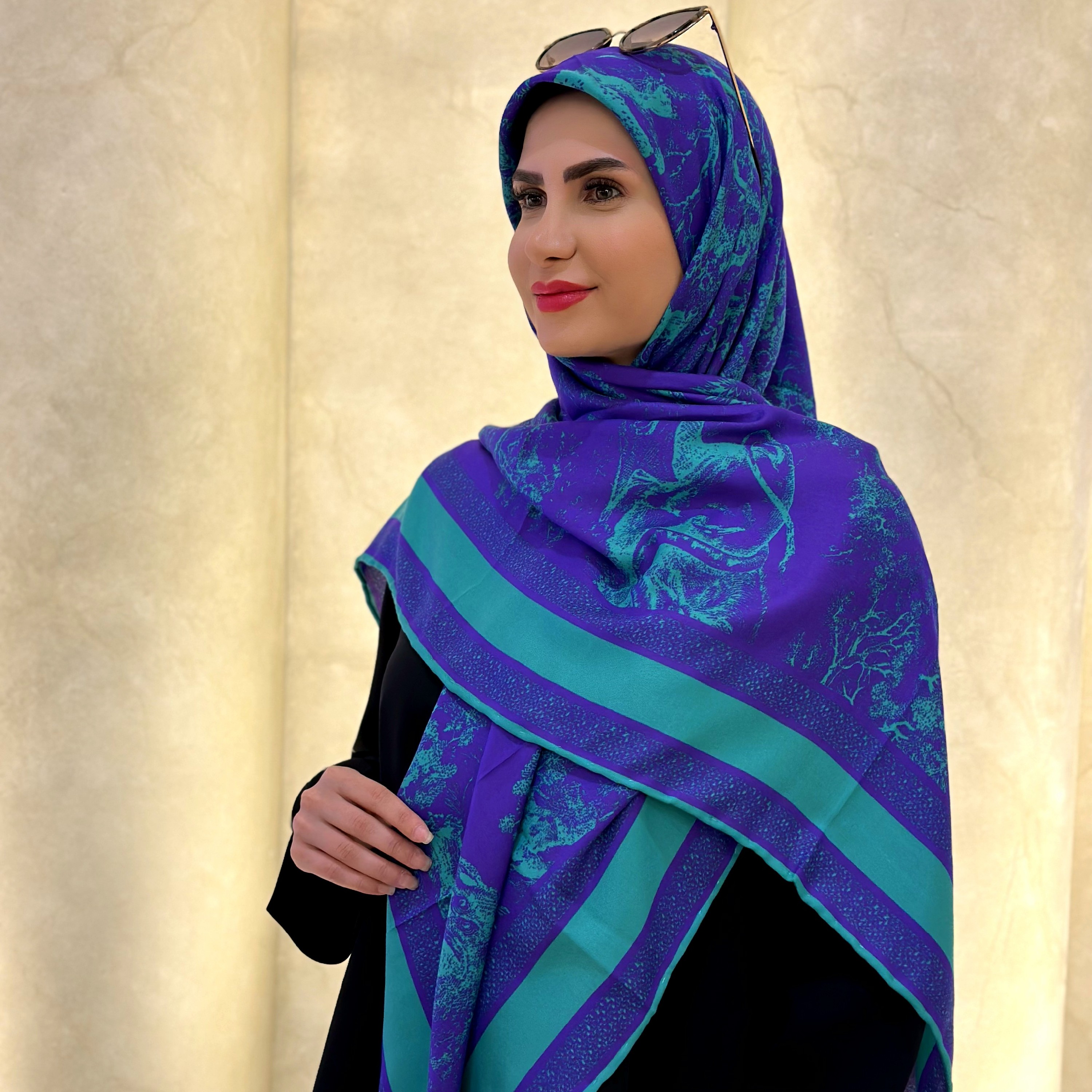 روسری طرح جنگل