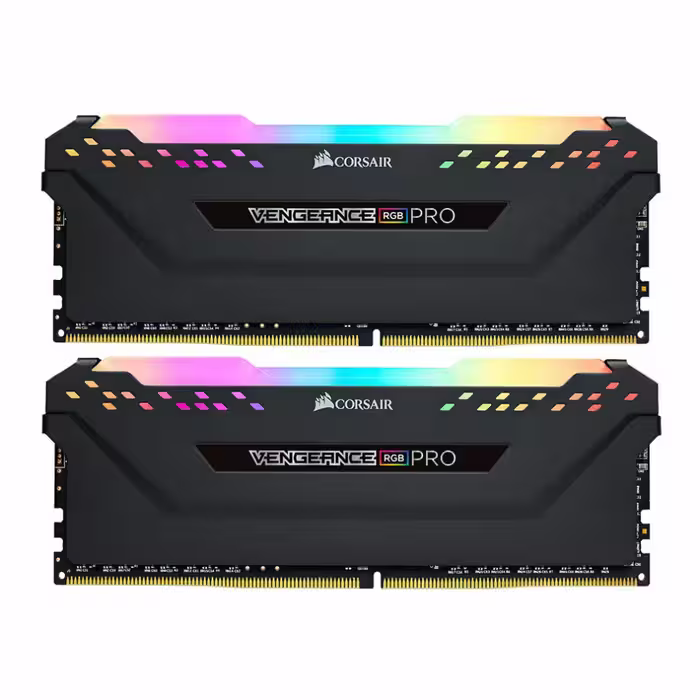 رم کورسیر VENGEANCE RGB PRO Black 16GB 8GBx2 3200MHz CL16