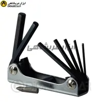 آلن چاقویی شش گوش 7 عددی هنس (HANS) مدل 1676597M