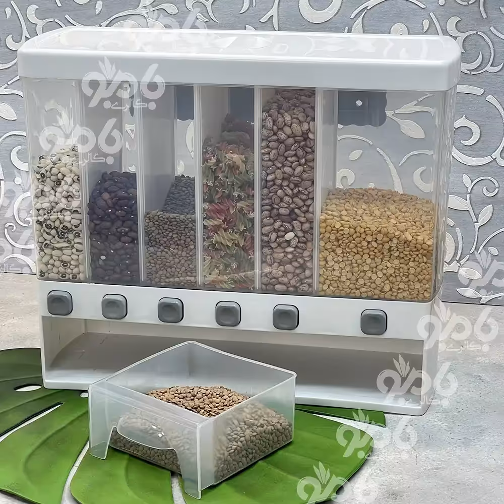 باکس حبوبات و برنج 6خانه رومیزی و دیواری