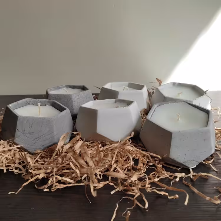 شمع سنگی مدل چندوجهی