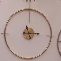 ساعت دیواری مدرن طلایی  zl00051