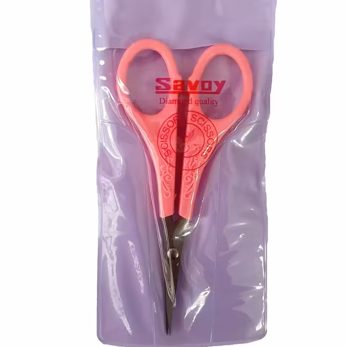 قیچی ساووی مدل سر صاف (مناسب برای گلدوزی- قیچی ابرو)