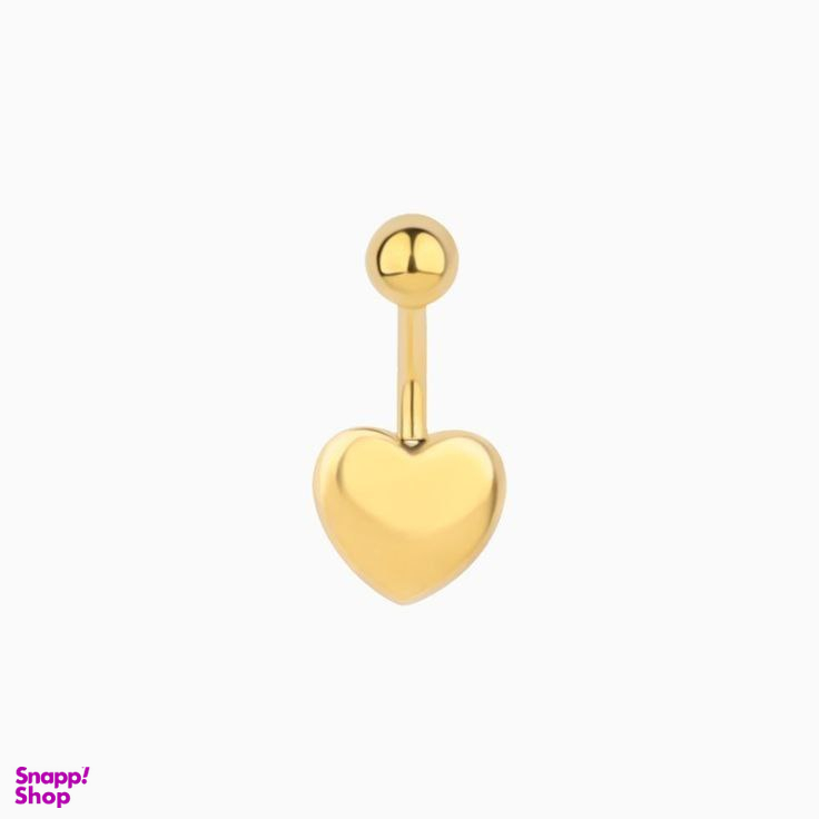 پیرسینگ ناف زنانه مدل قلب کد i45