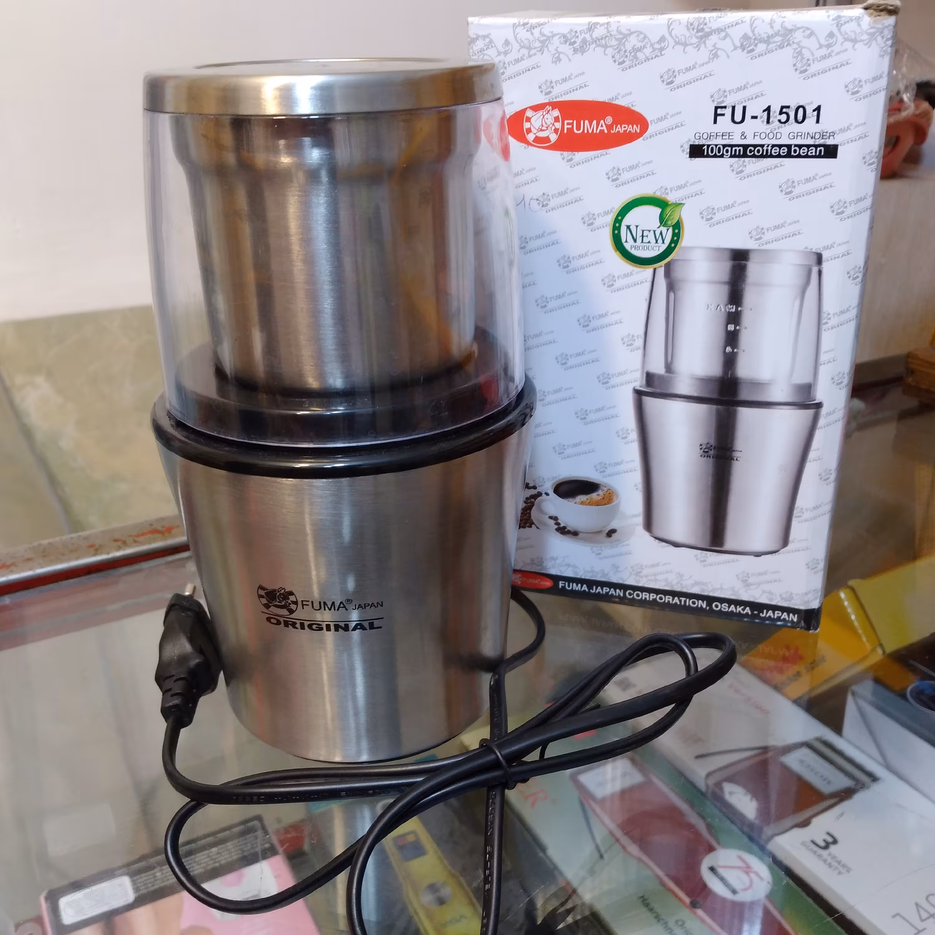 آسیاب فوما  تحت لیسانس ژاپن مدل FU-1501   بدنه استیل