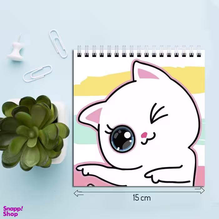 دفتر طراحی بامبیلیپ طرح گربه چشمک زن کد 3679628
