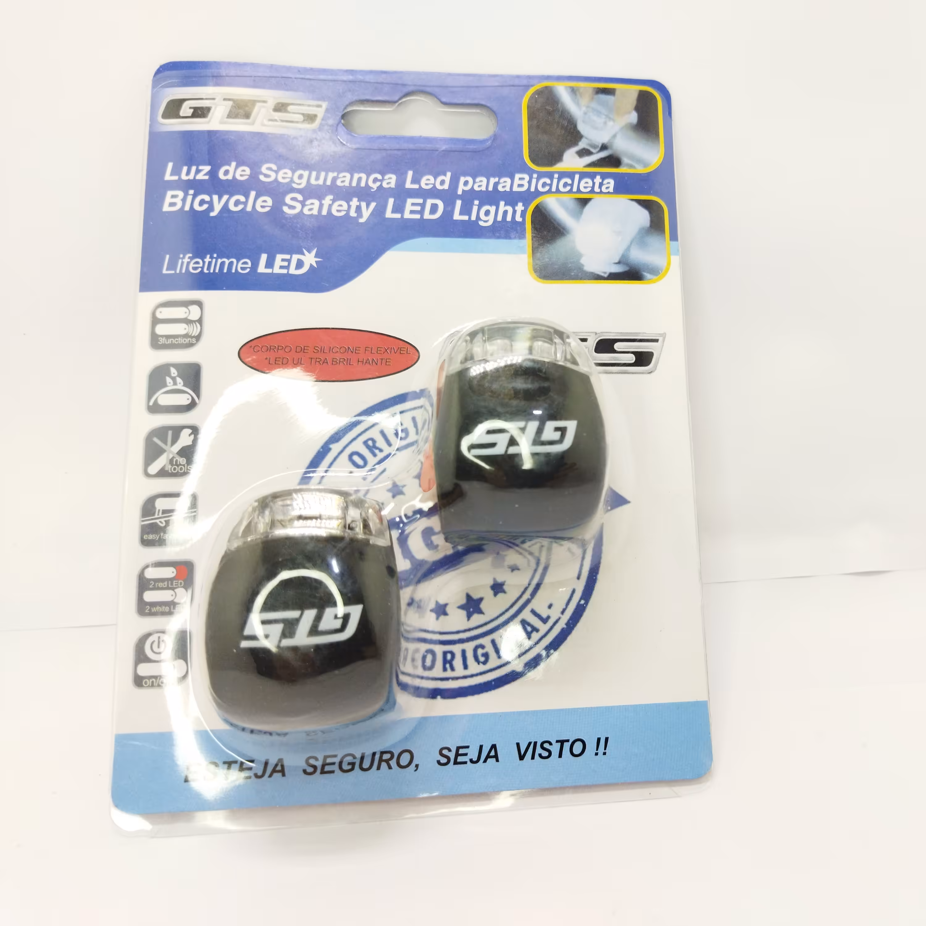 چراغ جلو و خطر  عقب کوچک  ژله ای دوچرخه 