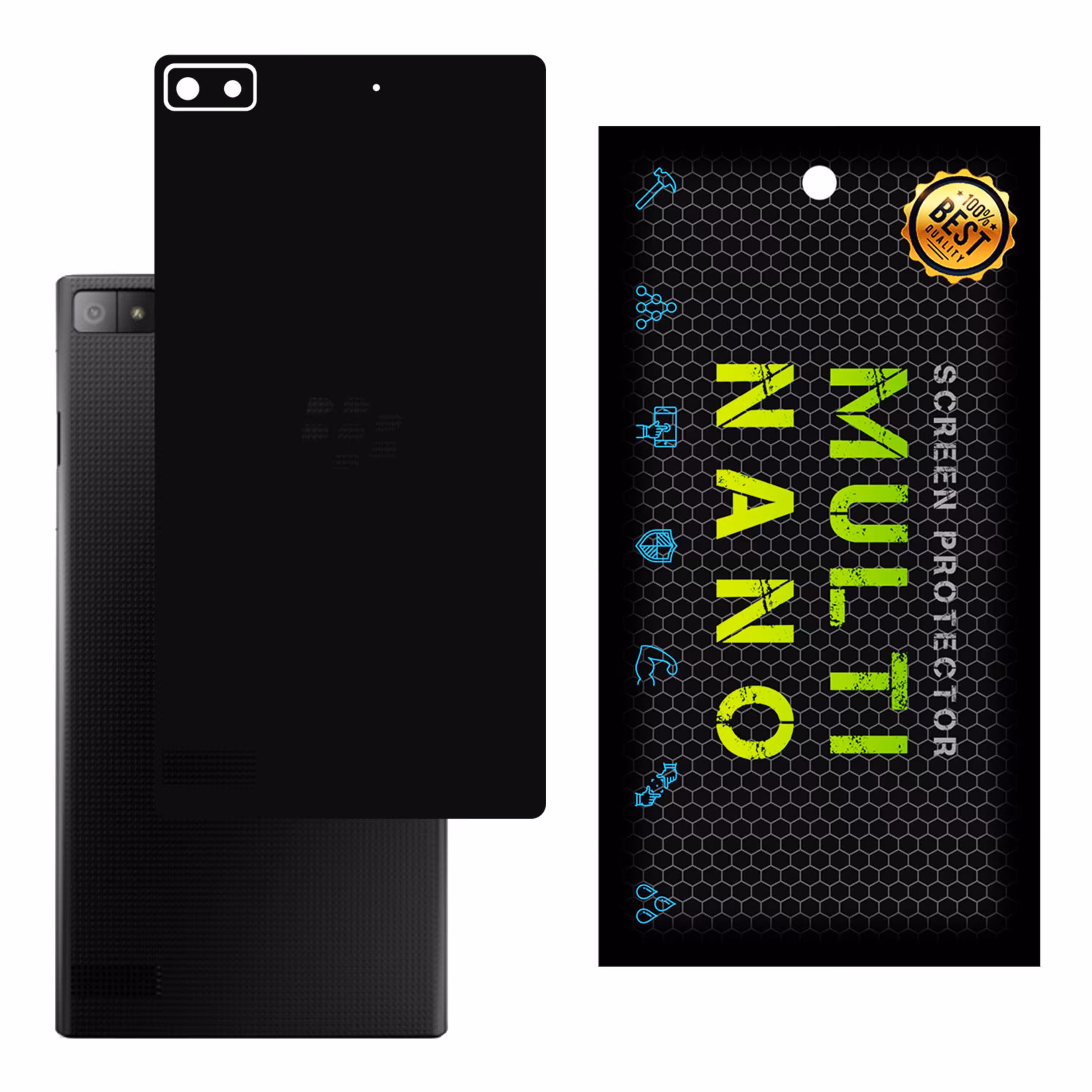 برچسب پوششی MultiNano مدل X-F1M-Black برای پشت موبایل بلک بریZ3