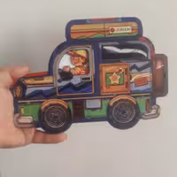 پازل سه لایه ماشین