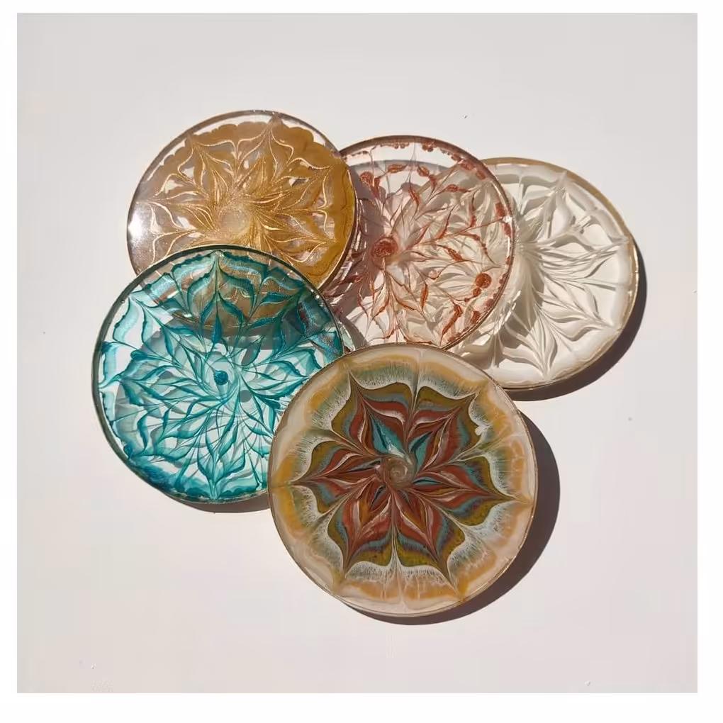 زیر لیوانی رزینی