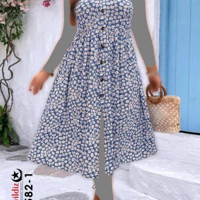 پیراهن ساحلی بیگ سایز3582 کریشه خنک