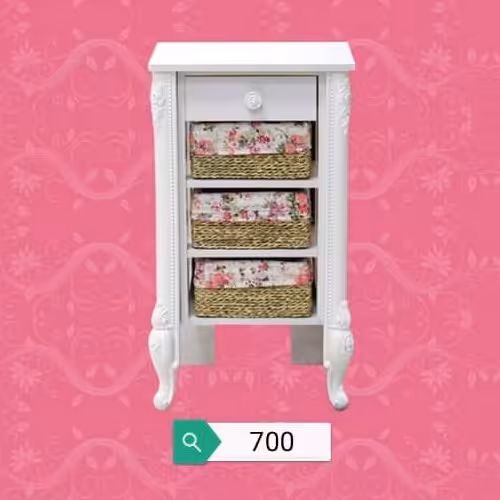 سبد سیب زمینی پیاز پایه سلطنتی، دارای سبد های حصیری، پایه های زیبا جلو وکشو