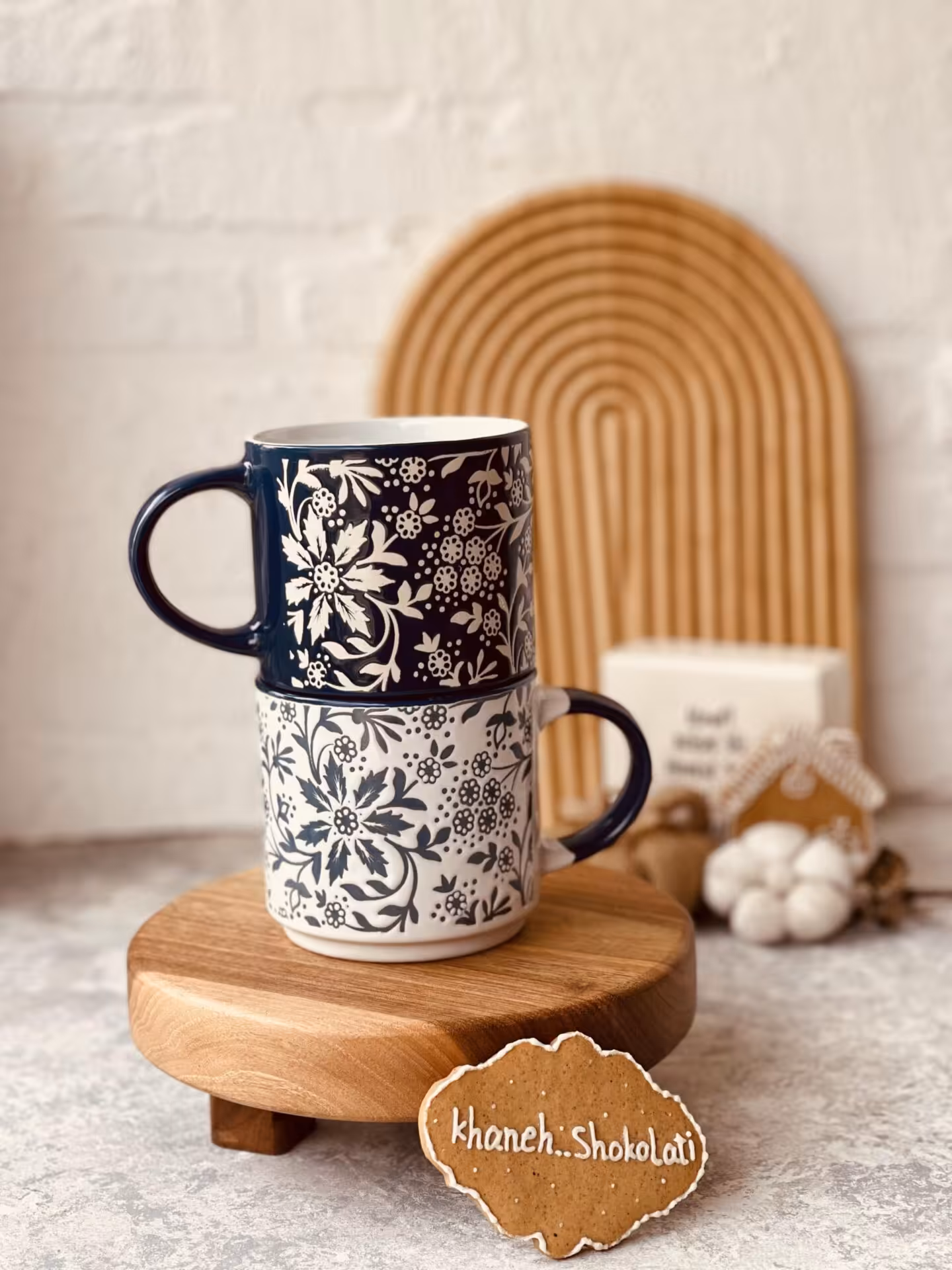 ماگ سنتی طرح گل کد00203