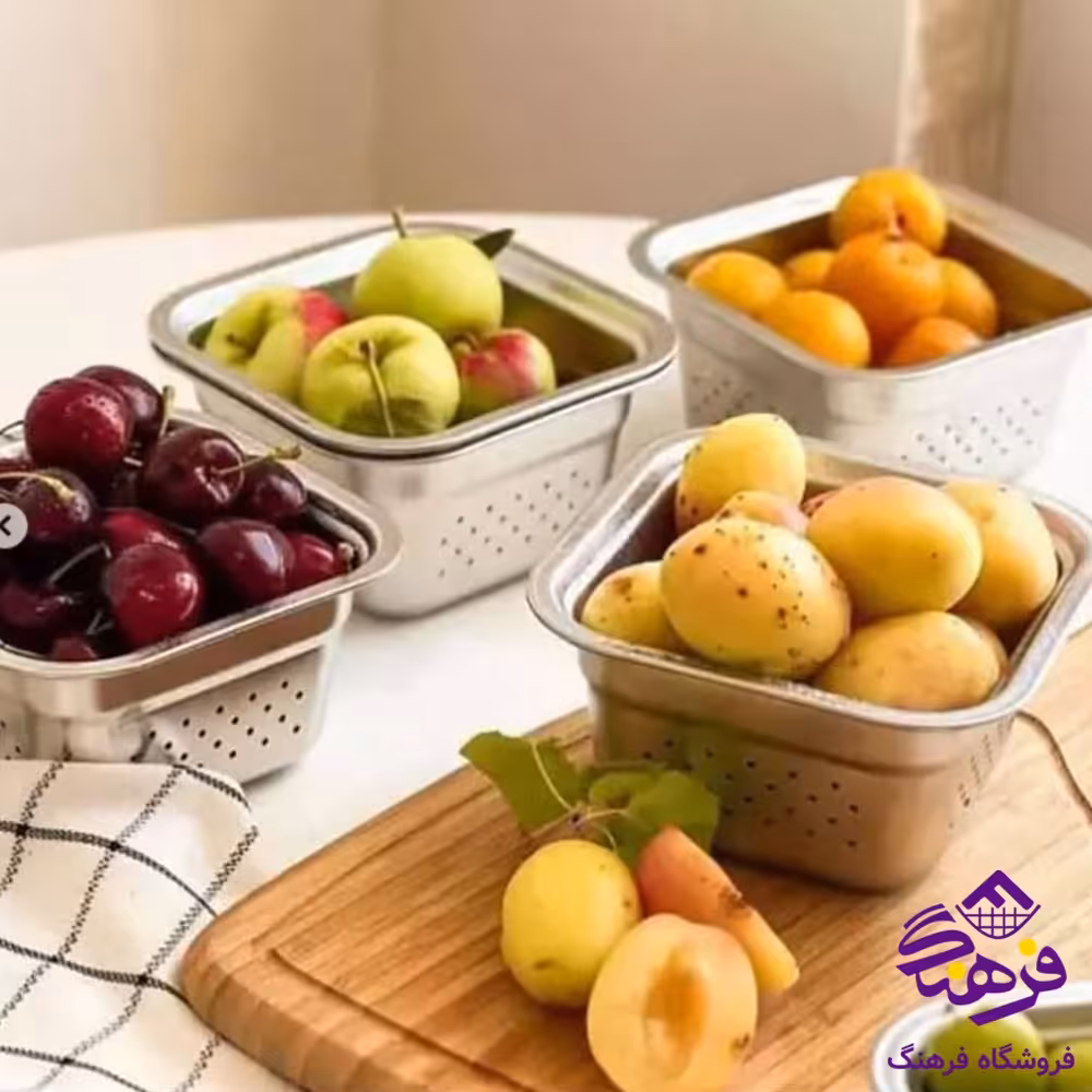 تفاله گیر استیل یونیک 4گوش