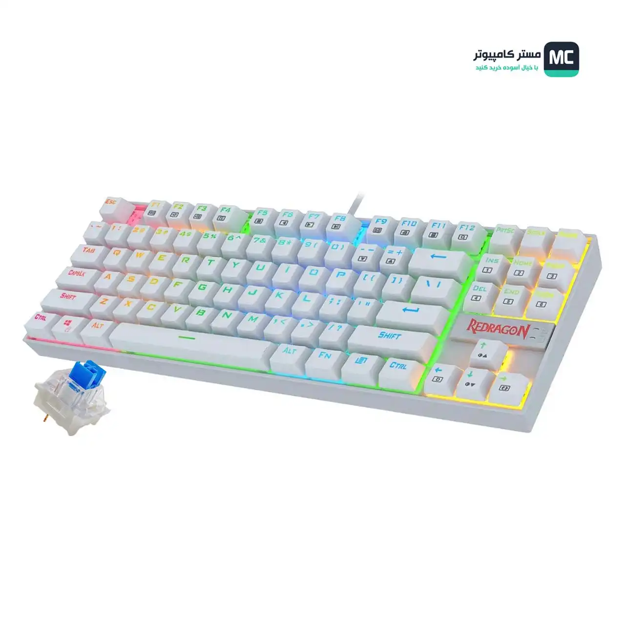 قیمت و خرید کیبورد مکانیکال ردراگون KUMARA K552 White