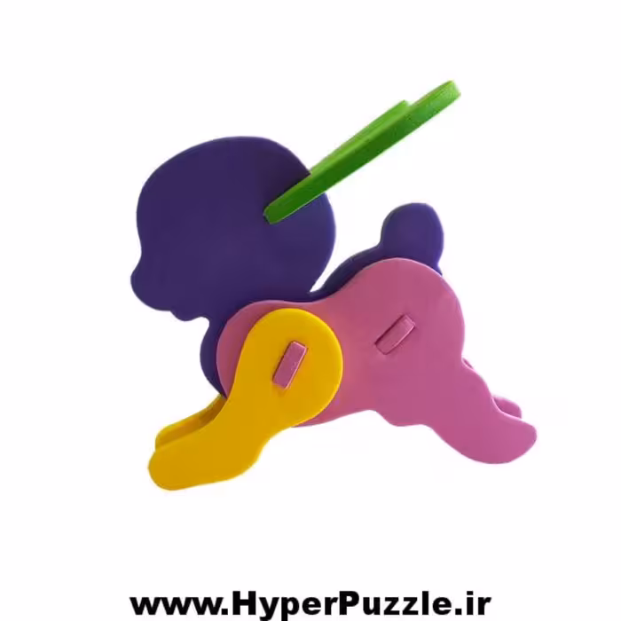 پازل فومی سه بعدی طرح خرگوش 