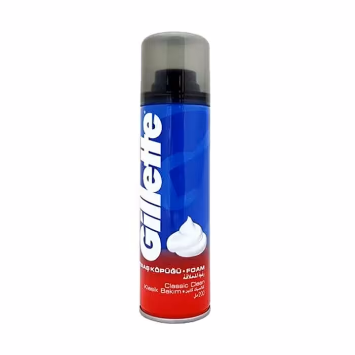 فوم اصلاح کلاسیک ژیلتGILLETTE CLASSICحجم 200 میل