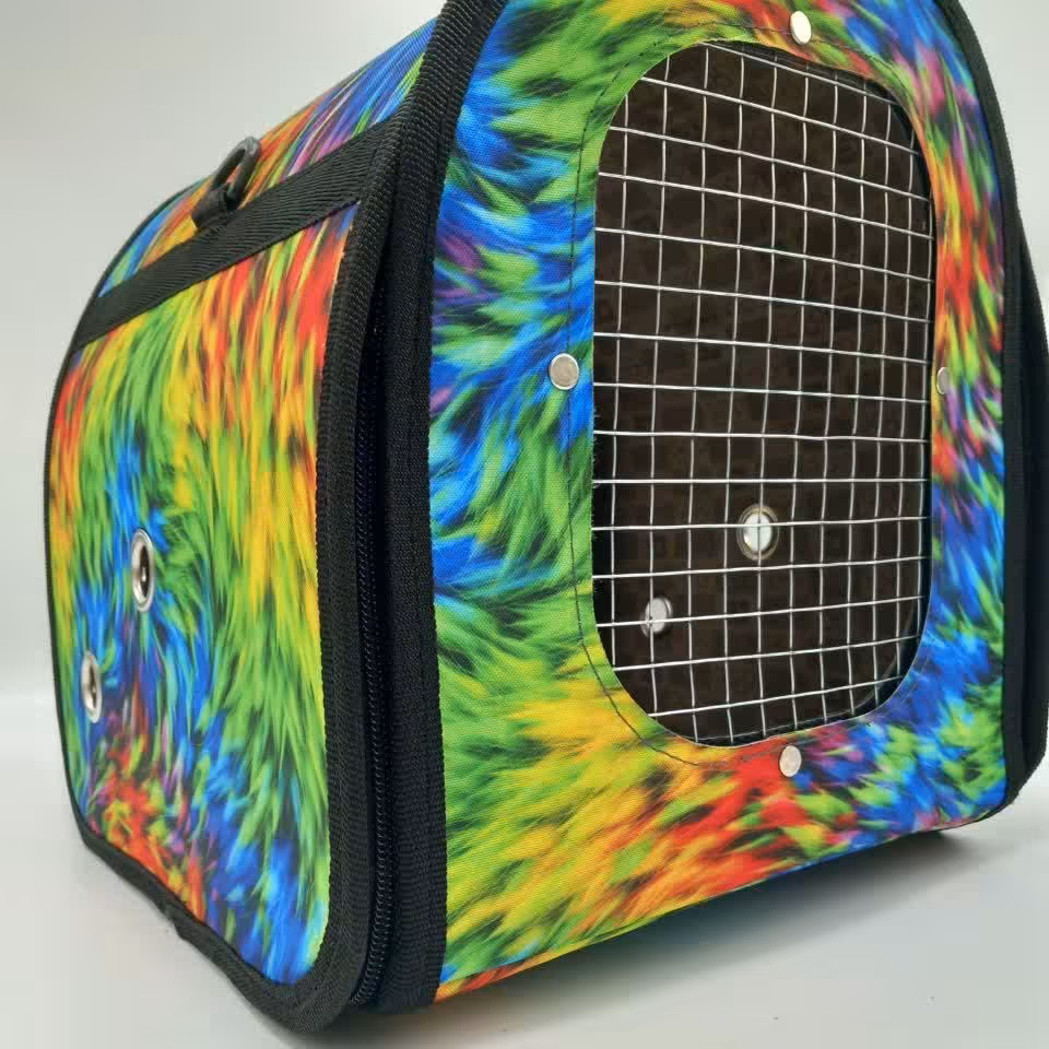 کیف پنجره ای حمل حیوانات خانگی طرح کهکشانی متوسط هزینه ارسال درب منزل