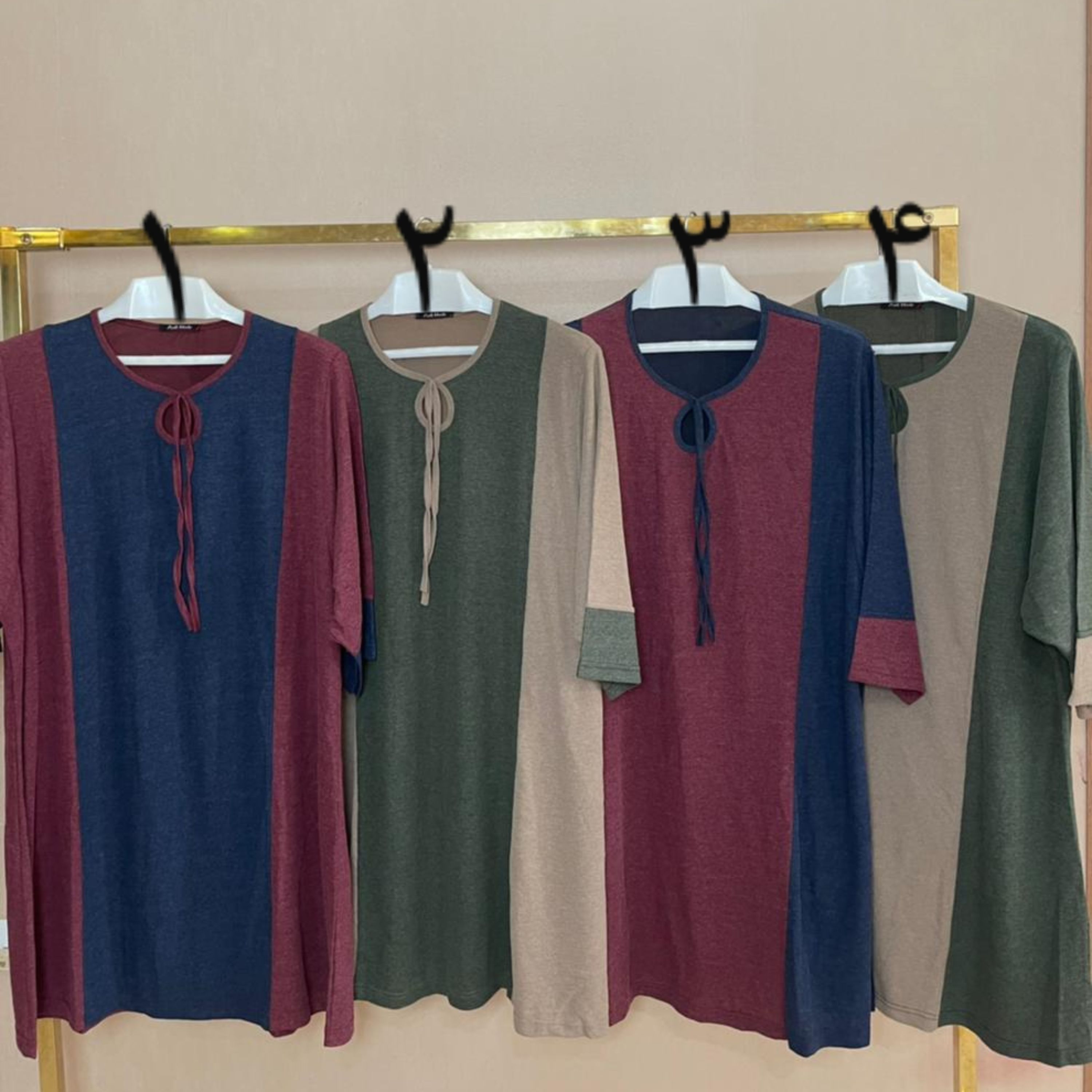 لباس ژورنال دورنگ سایز خیلی خیلی بزرگ48- 60 XXXXL