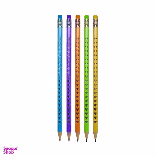 مداد طرح استیکر مدل سه گوش مجموعه ۵ عددی