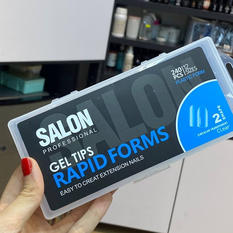 ژلیکس قالب دائمی کاشت ژل ناخن 240 عددی سالن Salon کد 2