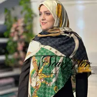 روسری نخی دور دست دوزایستایی عالی سایز135