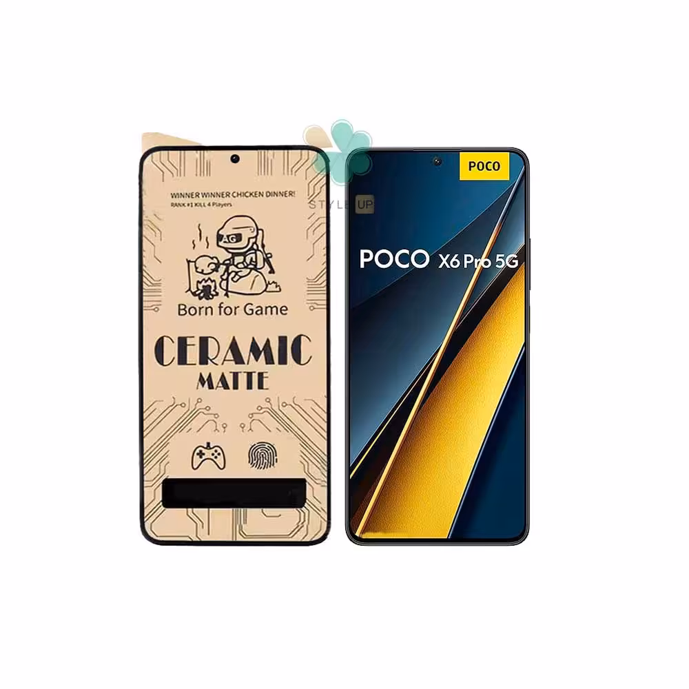 گلس گوشی سرامیکی مات مناسب Xiaomi Poco X6 Pro