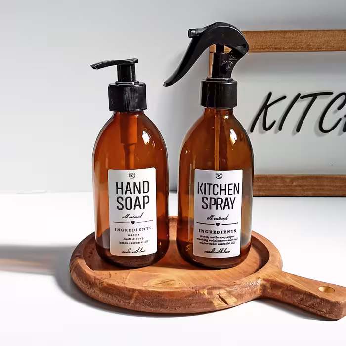 اسپری شیشه ای مه پاش لیبل دار تکست