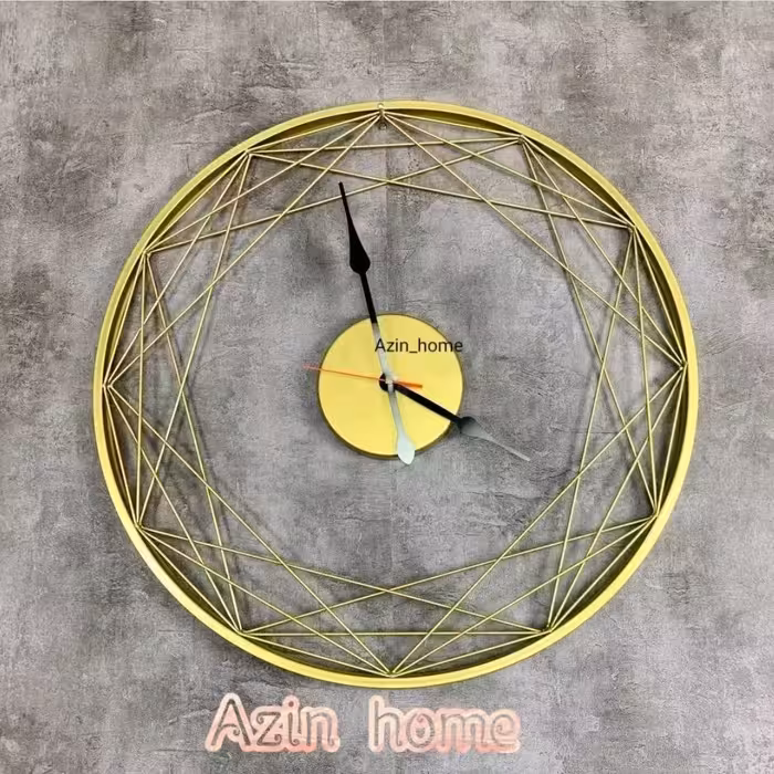 ساعت مدرن دیواری H103N فلزی با رنگ کوره ای استاتیک با سفارش سازی اندازه و رنگ