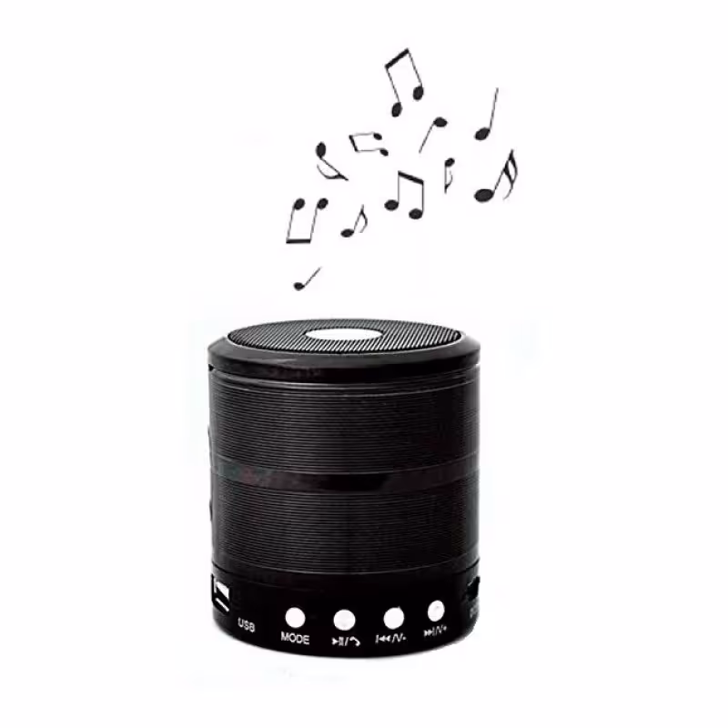 اسپیکر بلوتوثی قابل حمل مدل مینی حجم صدای بالا و با کیفیت دارای بند نگهدارنده