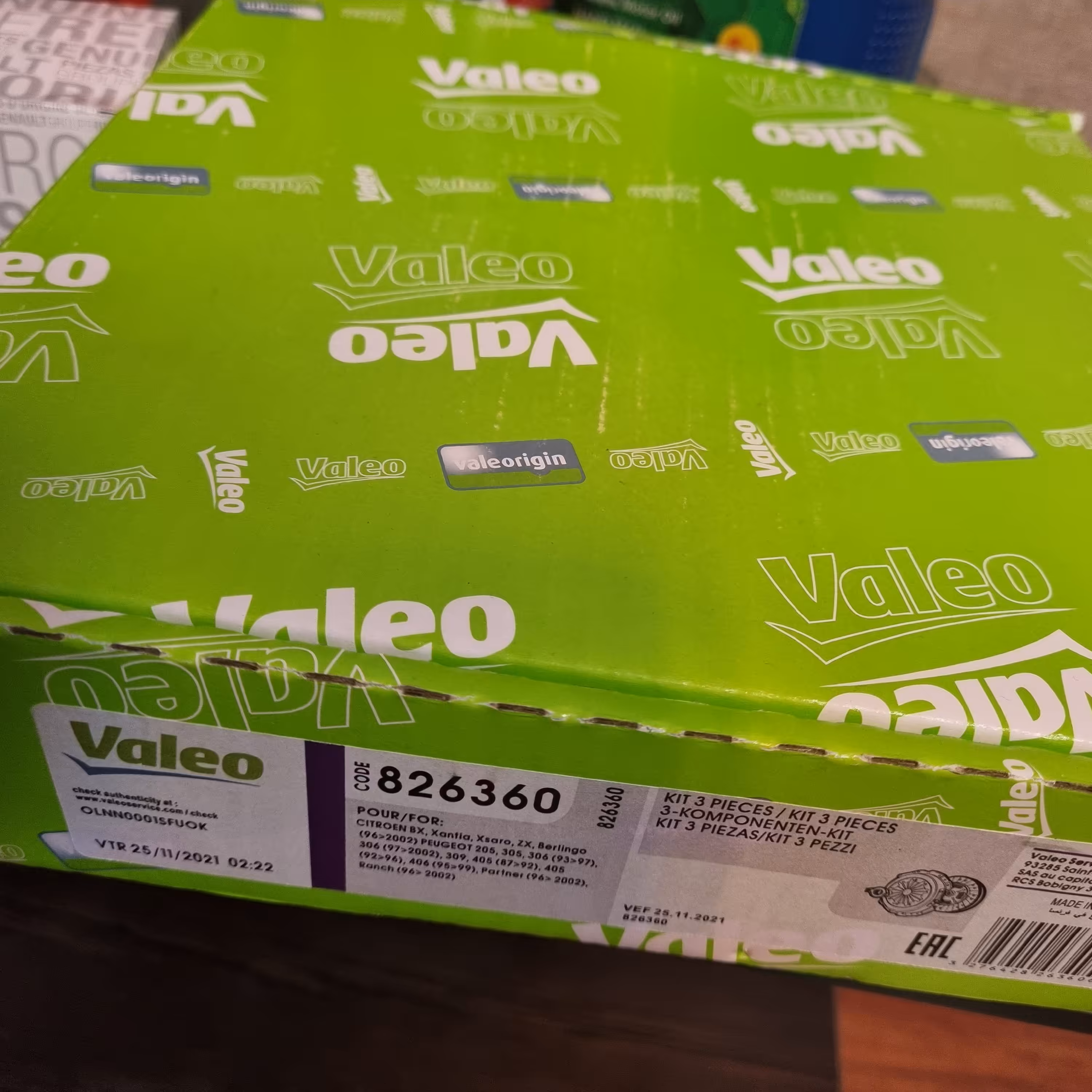 دیسک صفحه والئو سبز فرانسه  پژو 405 سمند پارس دنا با برچسپ اصالت کالا  