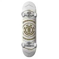 اسکیت برد کامل Element | طرح Hatched White Gold