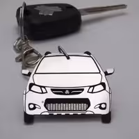 جاسویچی خودرو  استیل طرح کوییک دورو(حک پلاک به انتخاب خودتون)