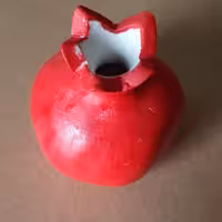 انار سفالی طراحی خاص برای ،هدیه،شب یلدا  کار شیک دست ساز