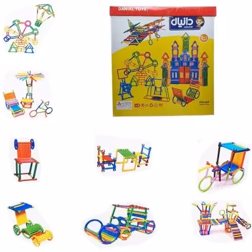 اسباب بازی ساختنی میله هزار سازه 500 قطعه