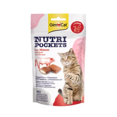 اسنک نوتری پاکت جیم‌کت با طعم گوشت گاو Nutri Pockets with Beef (60 گرم)