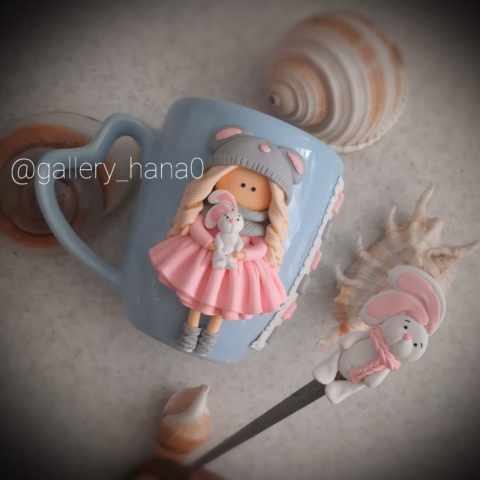 ماگ خرگوشی و قاشق ست