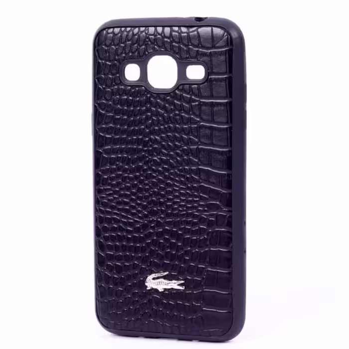 قاب چرمی پوست ماری درجه یک مشکی گوشی سامسونگ J3 2016 یا J310