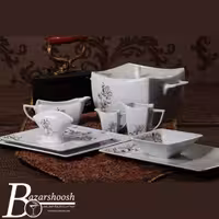 سرویس چینی غذاخوری 133پارچه تقدیس طرح هانیه 18نفره فلت