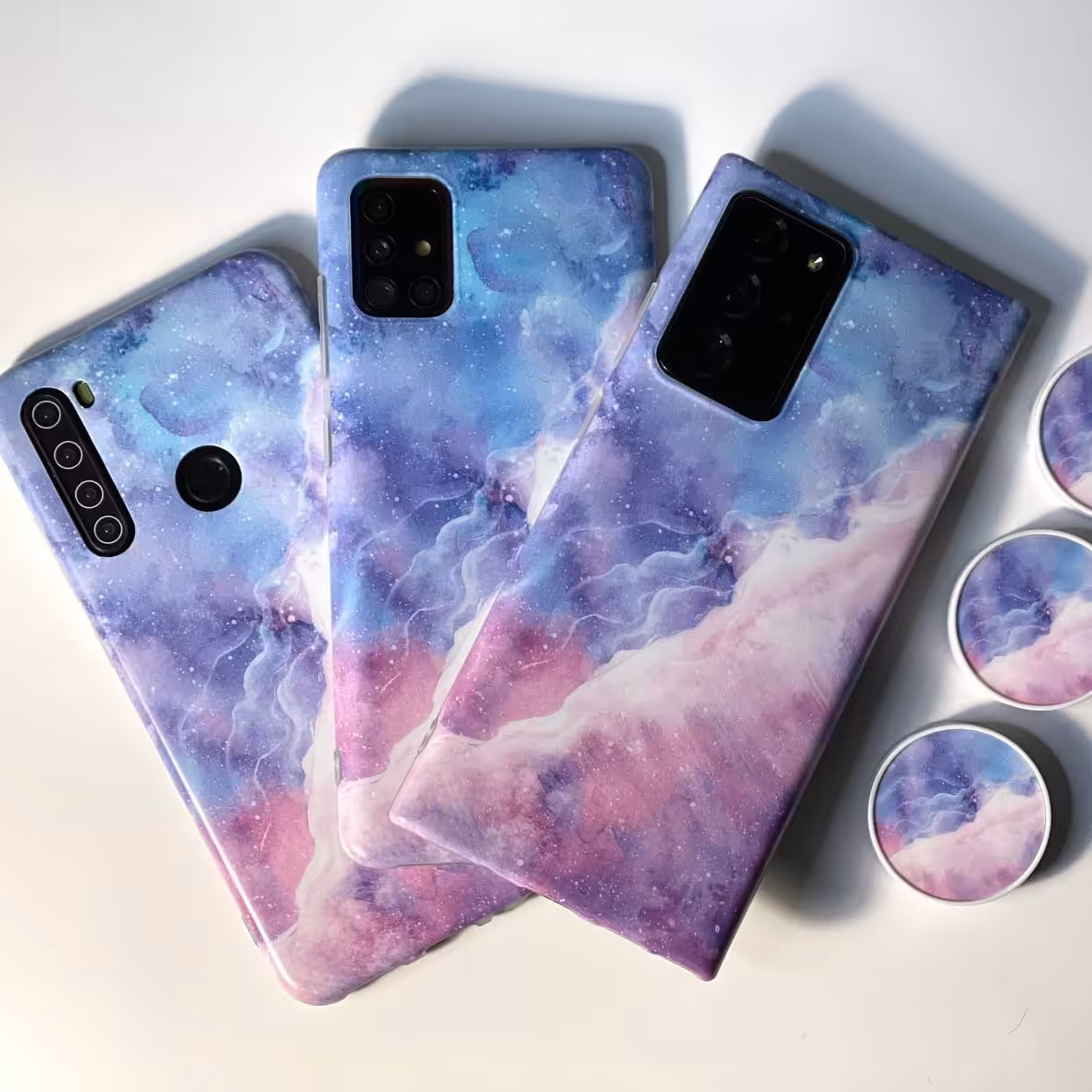 قاب گوشی شیائومی note8pro مدل کهکشانی رویایی همراه پاپسوکت 