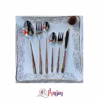 سرویس قاشق و چنگال 24 نفره 120 پارچه طرح ساده یونیک